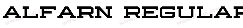 Alfarn Regular字体转换
